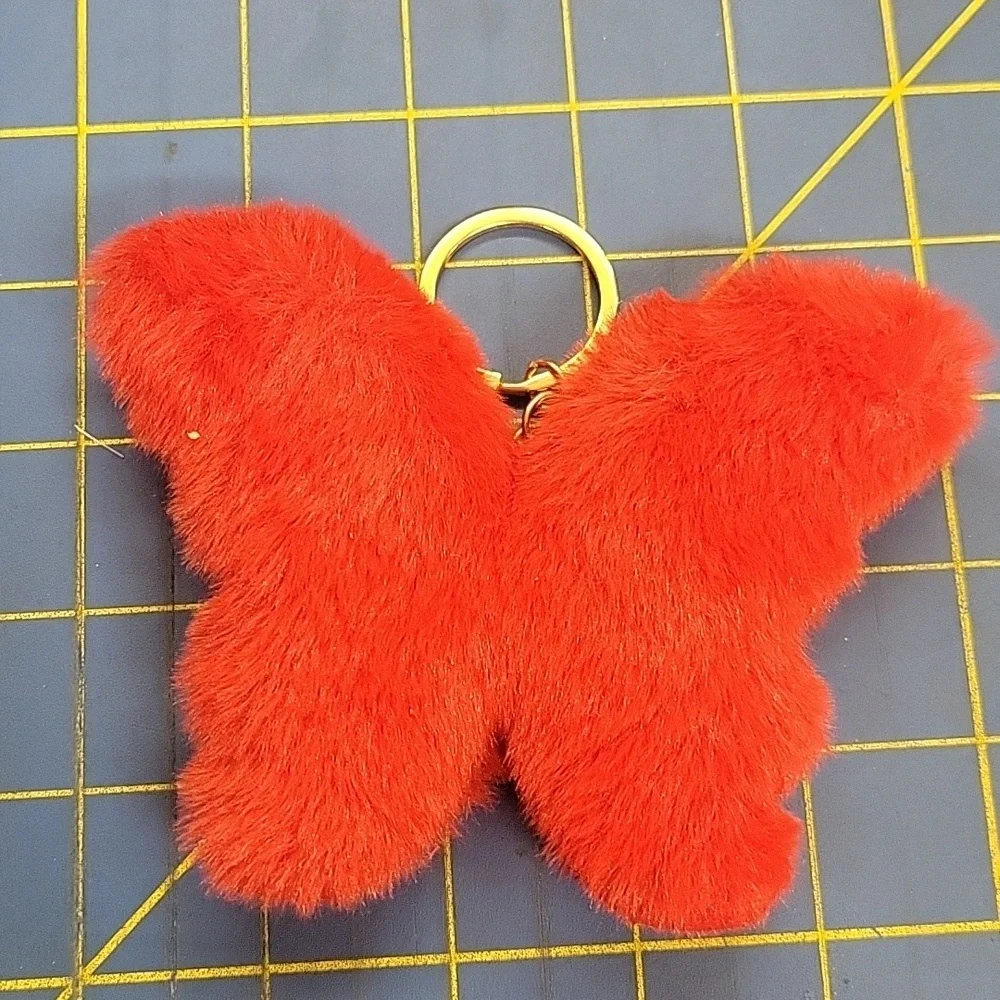 Furry Butterfly Keyring 4